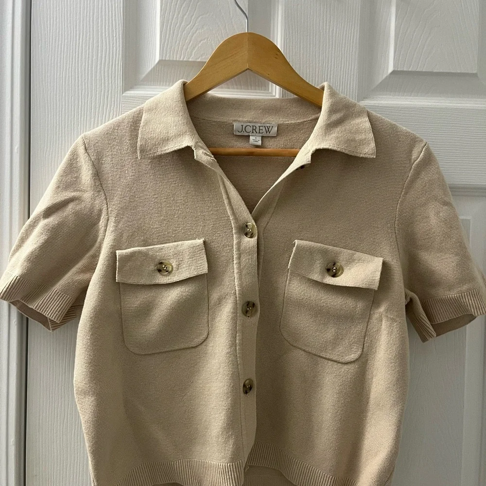 J. Crew Short-sleeve pocket cardigan - Picture 4 of 6
